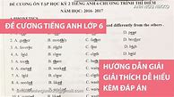 Bài Thi Nói Tiếng Anh Lớp 6 Cuối Học Kì 2